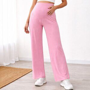 *NWT* SOOWOT Maternity Pink Wide Leg Yoga Pants | Soft Stretch | Medium | 30”